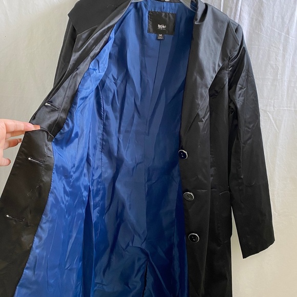 Gorgeous Women's/Juniors Satin Trench Coat Jacket Size: Medium - Picture 9 of 10